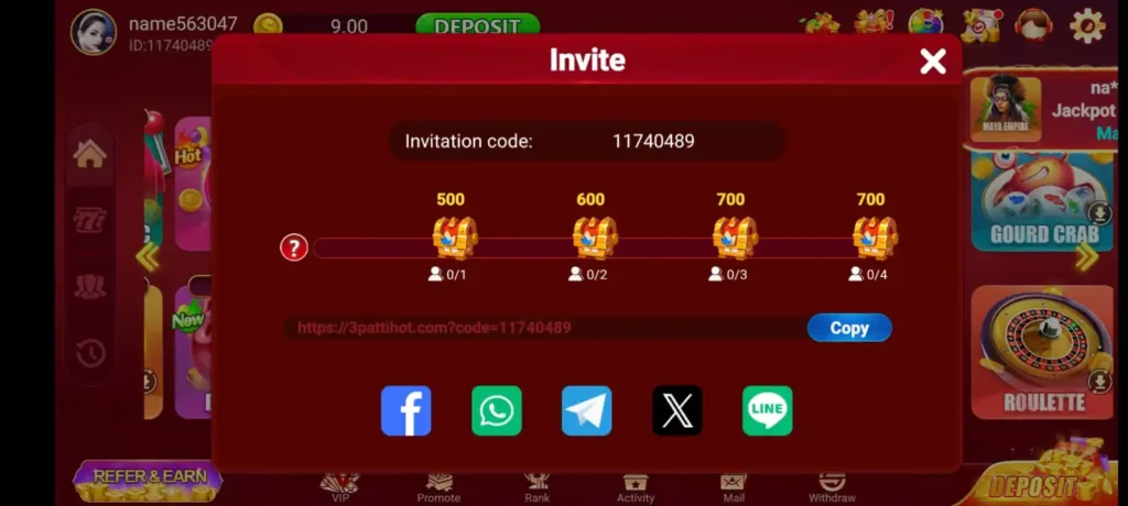 3 Patti Hot APK Download Latest Version 2026 (Earn Rewards Pakistan) 4 3 Patti Hot APK